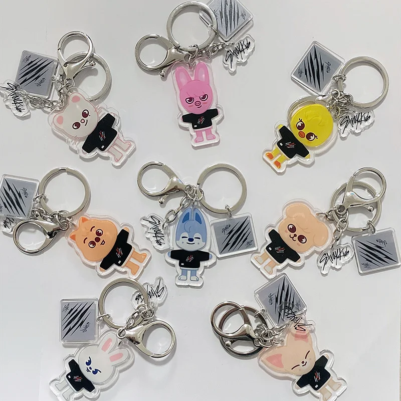

KPOP Stray Kids Japanese special "Scars" cartoon skzoo acrylic keychain pendant toy accessories gift Felix fan collection