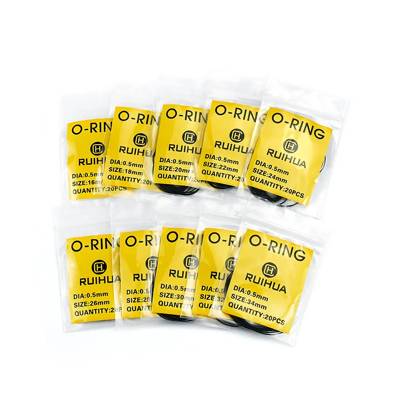 750/950/500/200pcs O Ring Rubber Waterproof Watch back Gaskets Watch Accessory Repair Tool for Watchmakers 0.5/0.6/0.7/0.8/0.9mm