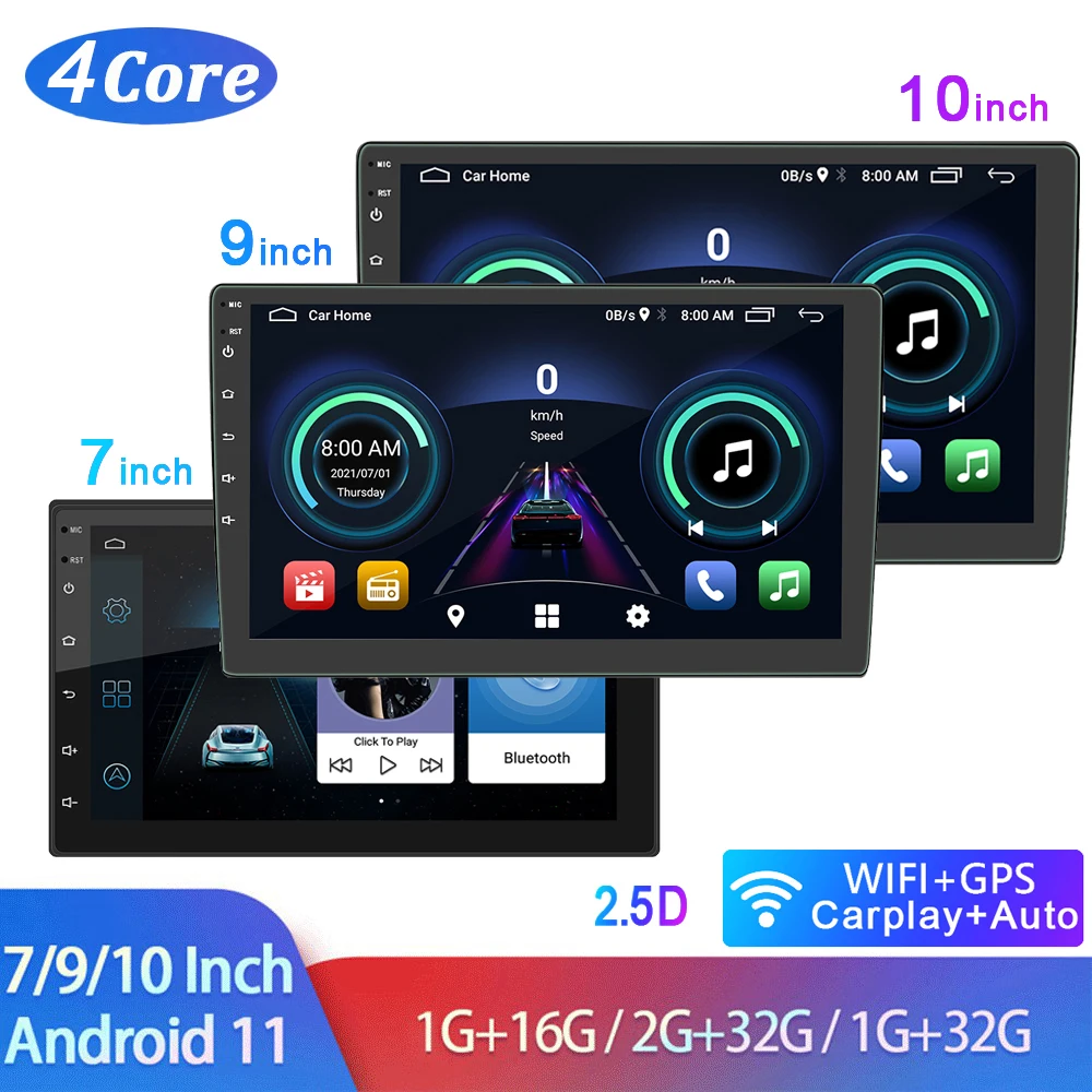 Автомагнитола на Android универсальная мультимедийная система с 7/9/10 &quotэкраном Wi-Fi