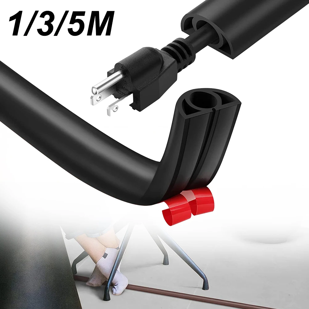 

1/3/5M PVC Flexible Trunking Non Perforated Base Cable Bridge For Power Cords Multi-color Exposed Ground Wire Trough