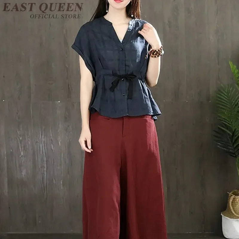 Традиционная китайская одежда для женщин топ Чонсам с воротником-стойкой