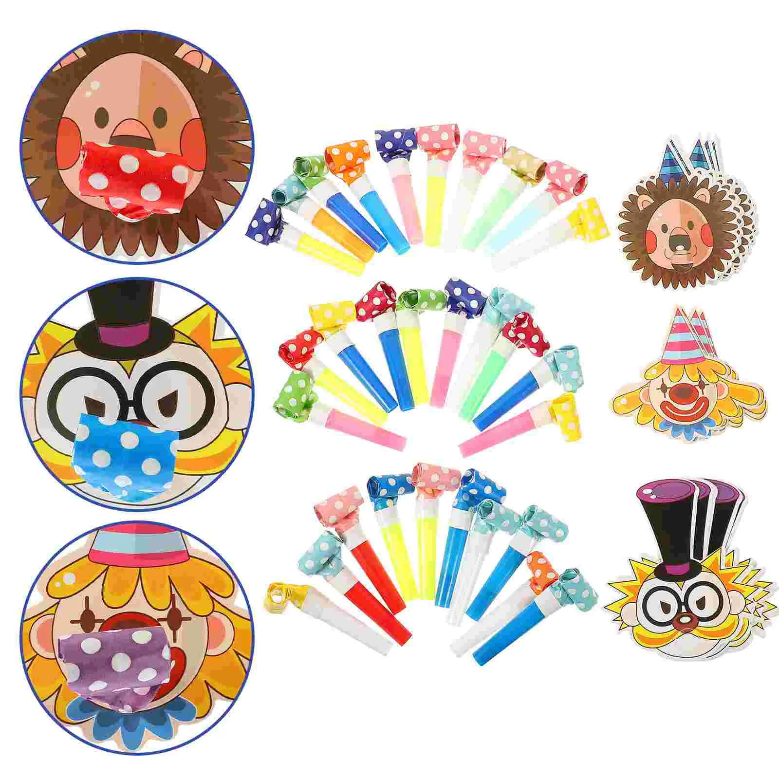 

30 Pcs Toys For Kids Toy Kids Cartoon Blowing Dragon Birthday Blowouts Horns Whistles Music Party Blowers Noisemakers Paper