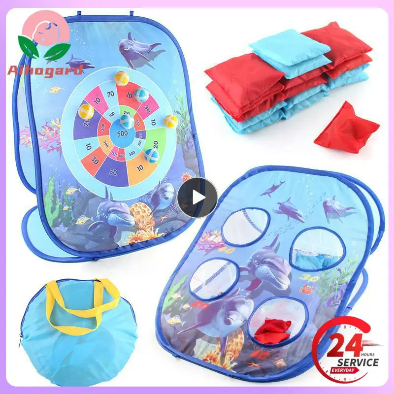 

Children's Bag Toss Game For Kids Indoor Outdoor Play Double Sided Toss Board Fidget Toys Anti Stress Toy Sets For Kids Gift