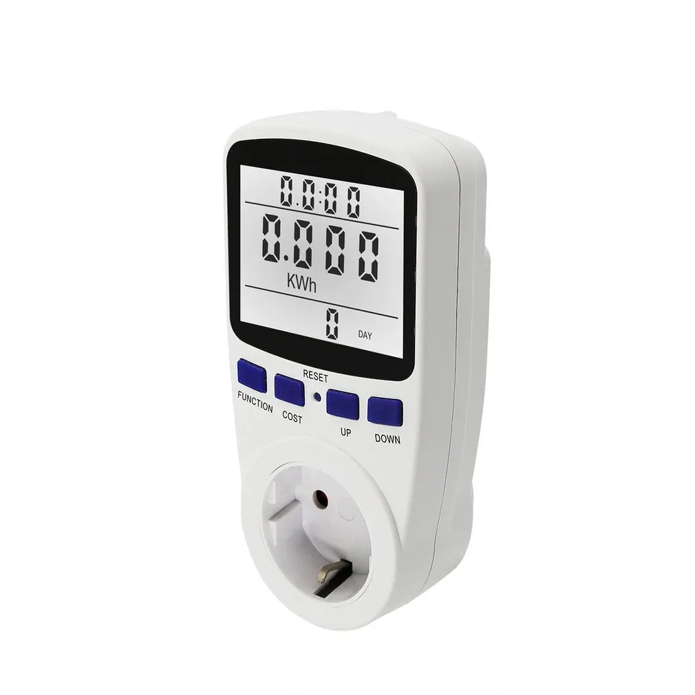 

Стандартный Компактный ЖК-дисплей для измерения мощности бытовых электрических розеток, анализатор мощности с ЖК-дисплеем