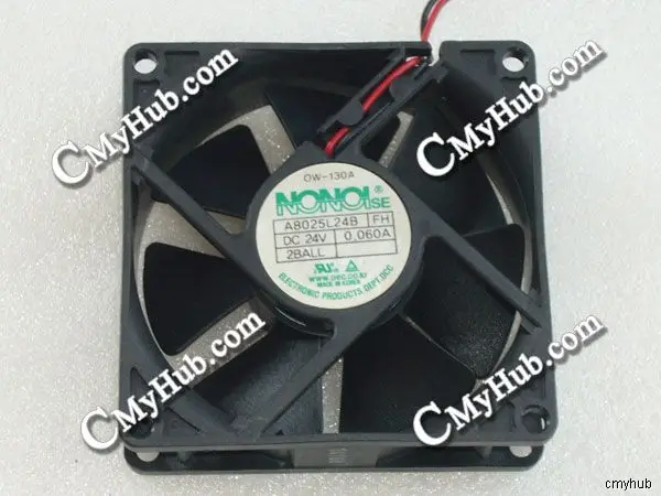 Двухконтактный охлаждающий вентилятор A8025L24B DC24V 0.060A 8025 8 см 80 мм 80x80x25