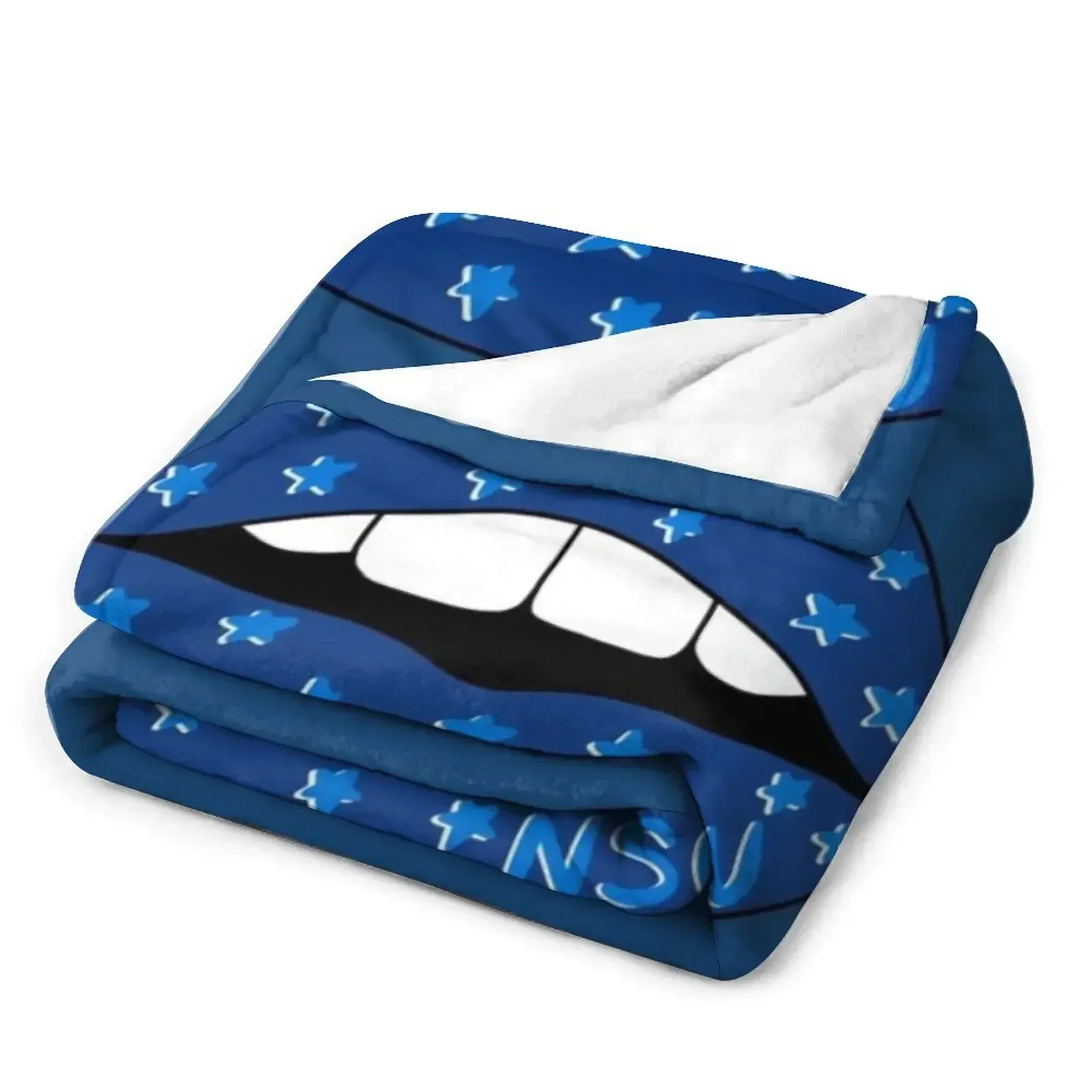 Фото Плед Nova Southeastern University Lips Throw Blanket, рождественское украшение, роскошный мягкий спальный мешок, покрывало для односпальной кровати, одеяла. №3