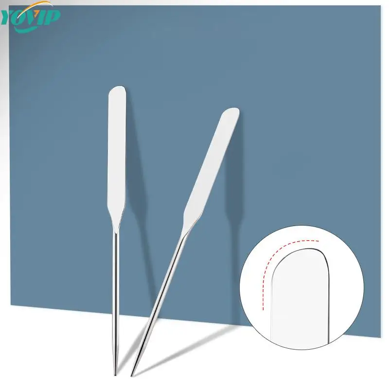 1Pcs Stainless Steel Dual Heads Makeup Toner Spatula Mixing Stick Foundation Cream Mixing Tool Cosmetic Make Up Tool