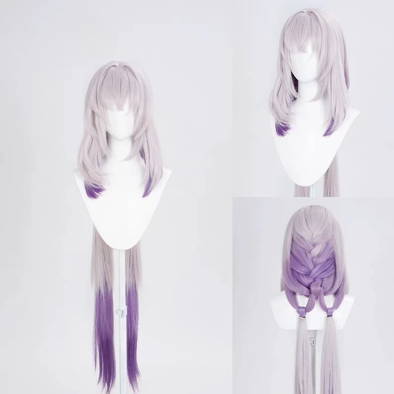 Игра Honkai Star Rail Косплей Касторский парик Фиолетовые длинные волосы Амфорес Парики