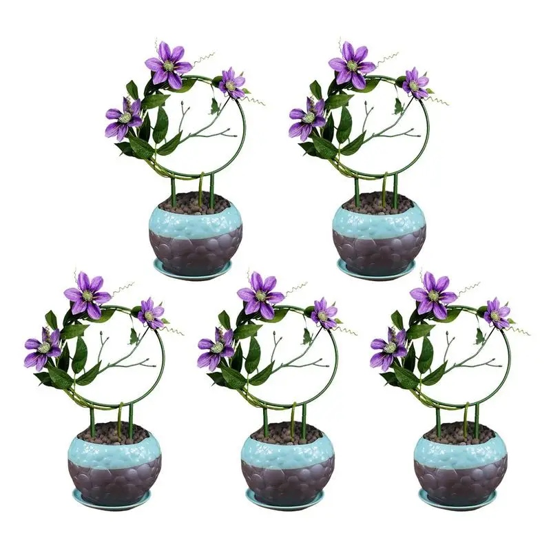 

Решетки для комнатных растений, зеленые садовые решетки для восхождения, 5 шт.