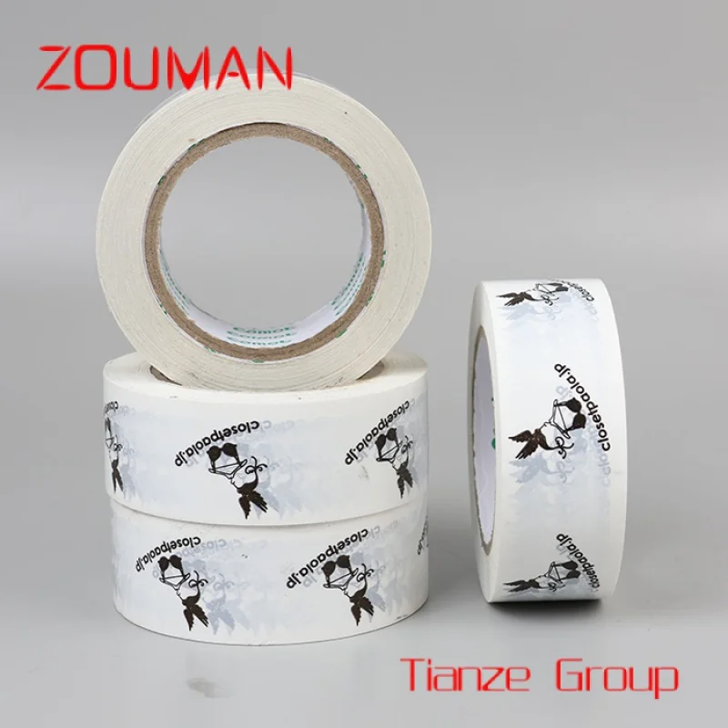 Фирменные поставщики Jumbo Roll клейкая печать индивидуальный логотип напечатанный