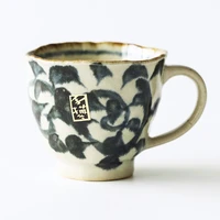 japanese hand painted retro tea cups cherry blossom mugs ceramic coffee cups and water cups tumbler tea cup coffee mugs