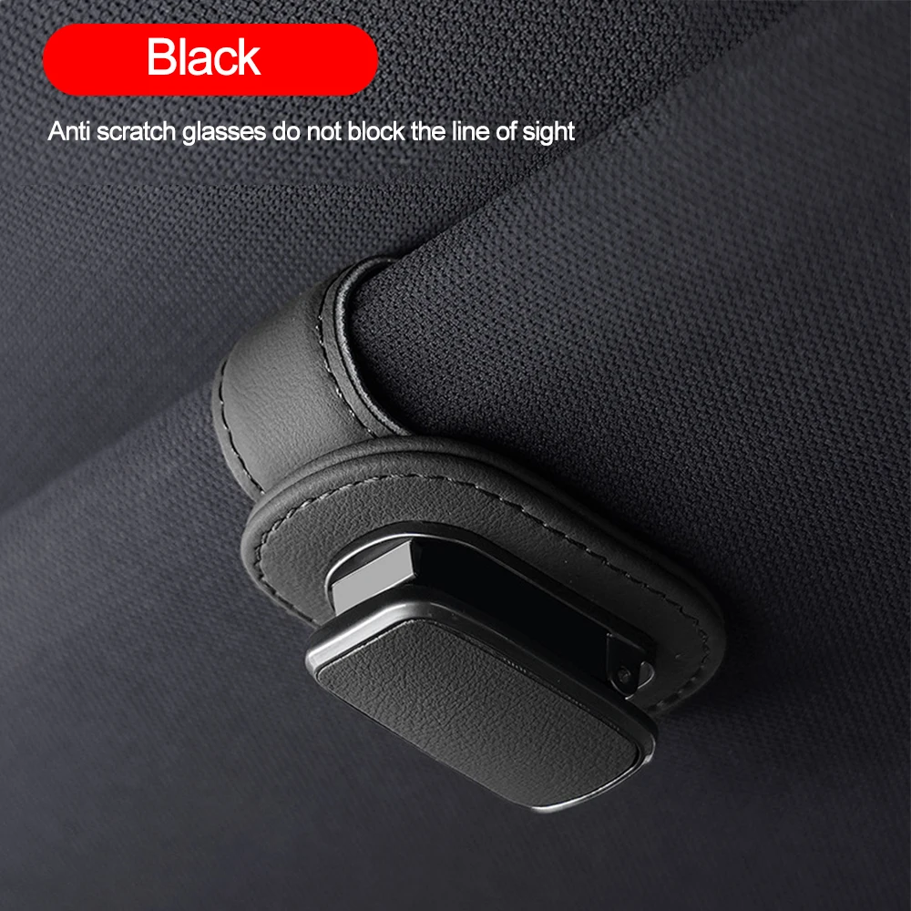 

Держатель Для Солнцезащитных Очков В Автомобиль, Аксессуар Для Салона Авто, Зажим Для Хранения Очков Из Суперволокнистой Кожи