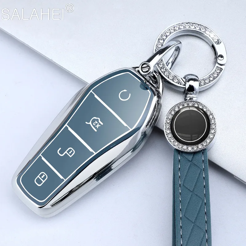 

Чехол для автомобильного ключа из ТПУ, чехол для BYD Tang DM 2018-2021 второго поколения Yuan S7 Qin 80 Qin pro Song, защитные аксессуары для автомобильного ключ...