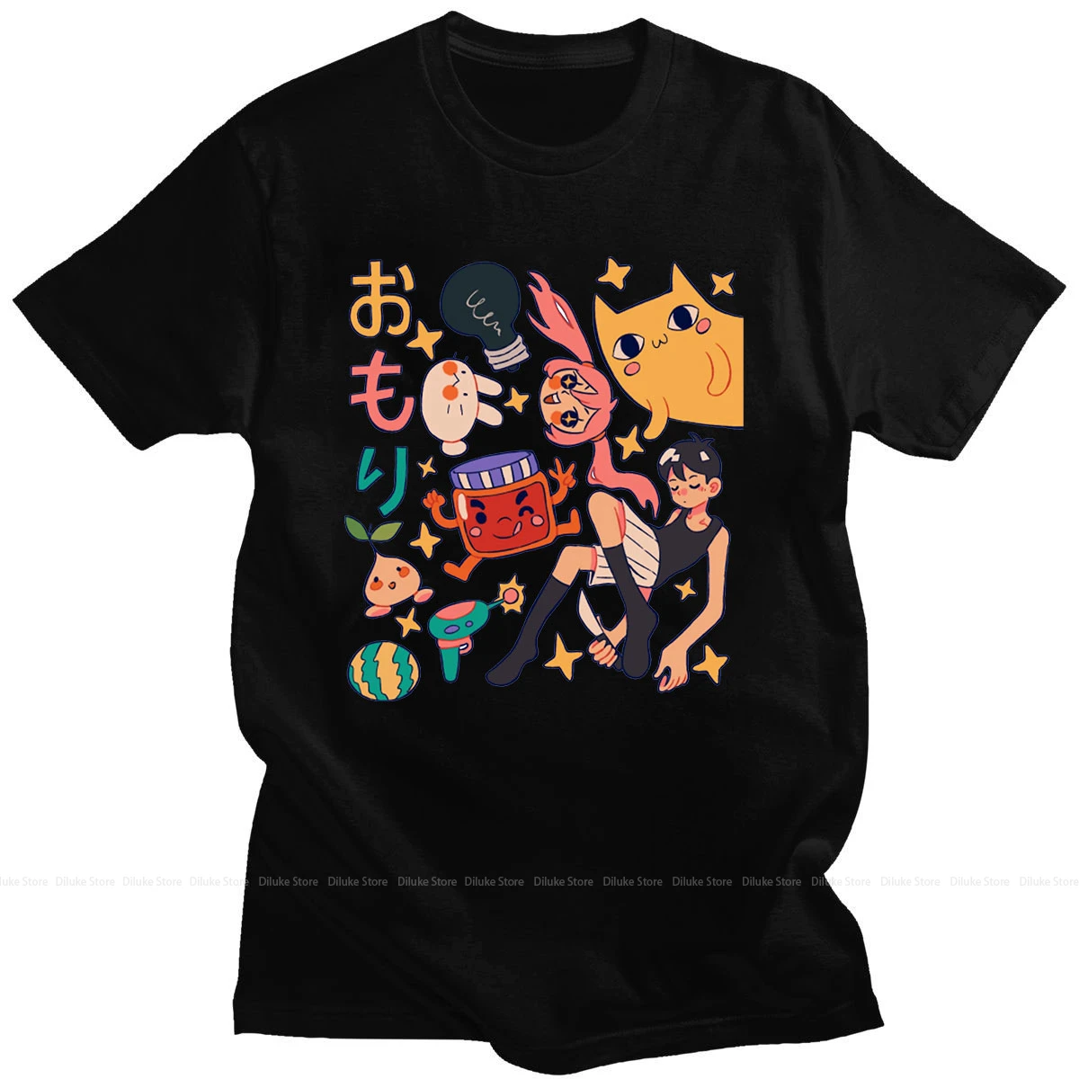 

New Style Omori Couple Tees T-Shirt Harajuku Summer Casual Fashion Oversize O-neck Tshirts High Quality Unique Comfortabled Tees