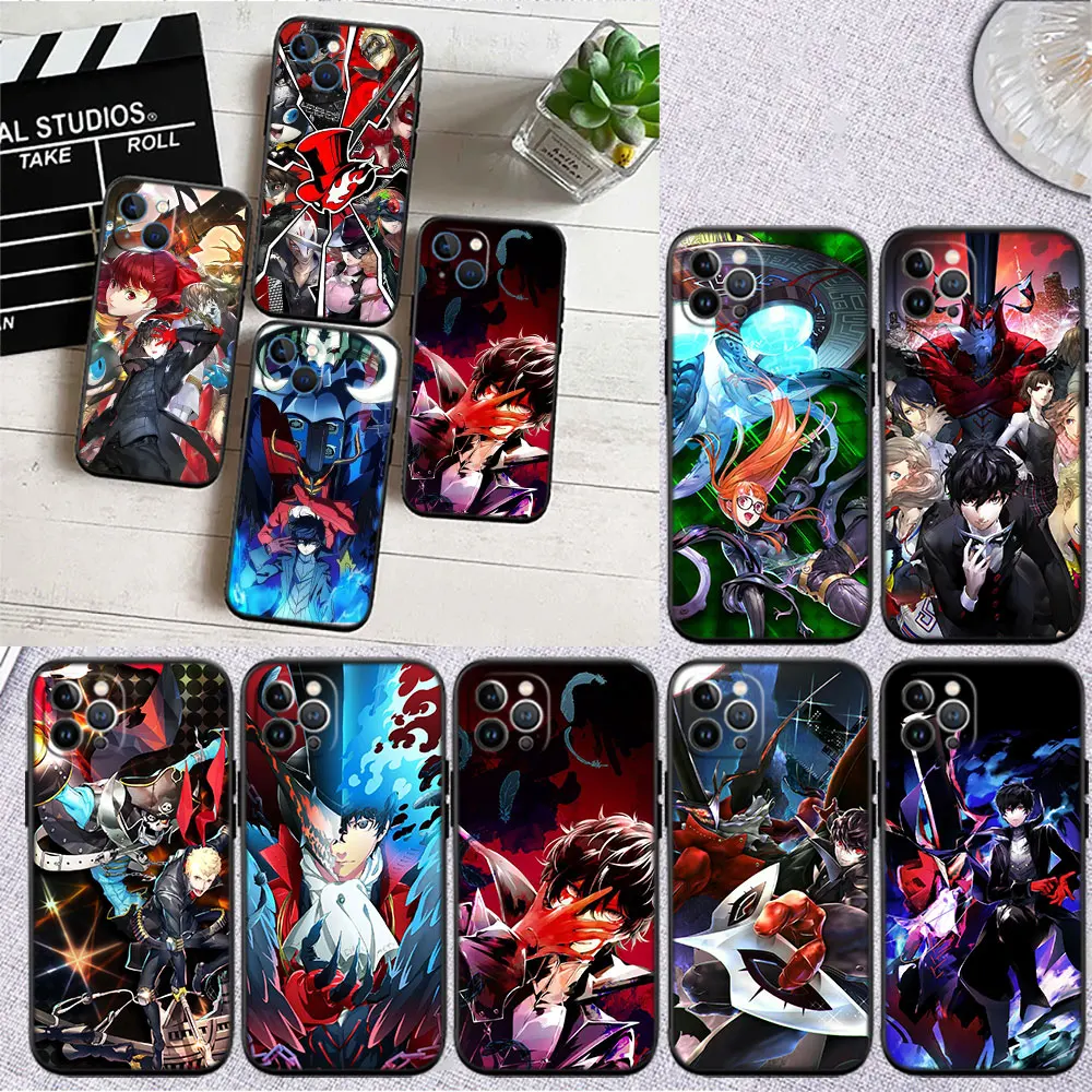 Фото Чехол MI26 P-Personas P5s 5 Soft Shell для iPhone SE X XS XR 11 16E 17 Pro Max Air 8 7 6 6s Plus №3