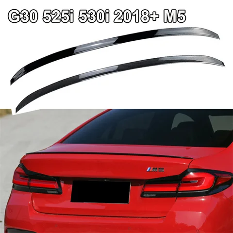 Спойлеры M5 Style для BMW 5 серии G30 525i 530i 2017-2023 Задний спойлер багажника Крыло задней двери Разделитель губ DUCK Tail DUCKBILL