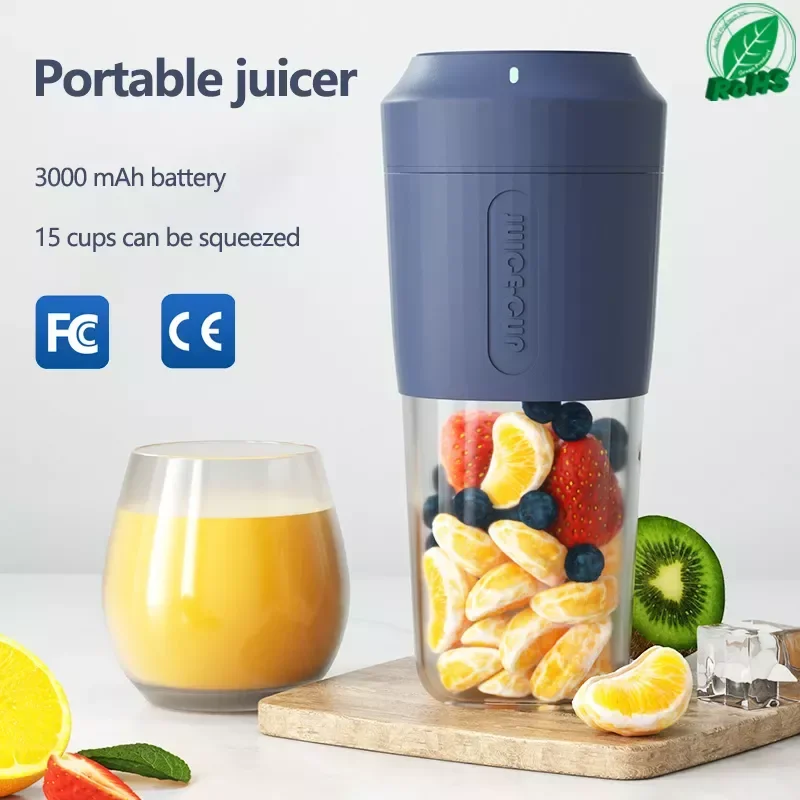 

NEW2023 New Blender Kitchen Juicer Mixer Portable food processor charging using quick juicing cut off power Fruit Cup