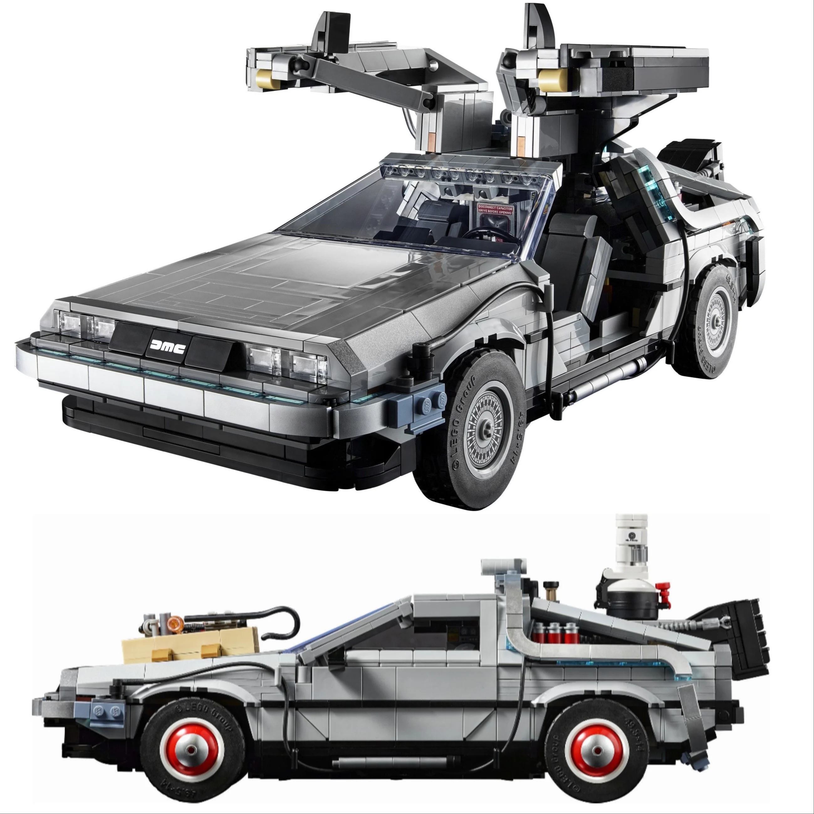 

In stock 10300 Back to the Future Time Machine DeLorean DMC-12 Building Blocks Construction Car Bricks Toys For Children Gifts