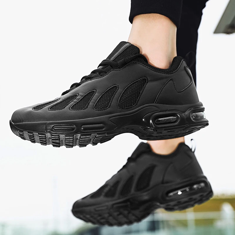 

2022 Mens Casual Shoes Fashion Male Sneakers Air Cushion Breathable Sports Running Shoes PU Mesh Tenis Masculino Adulto Men Shoe