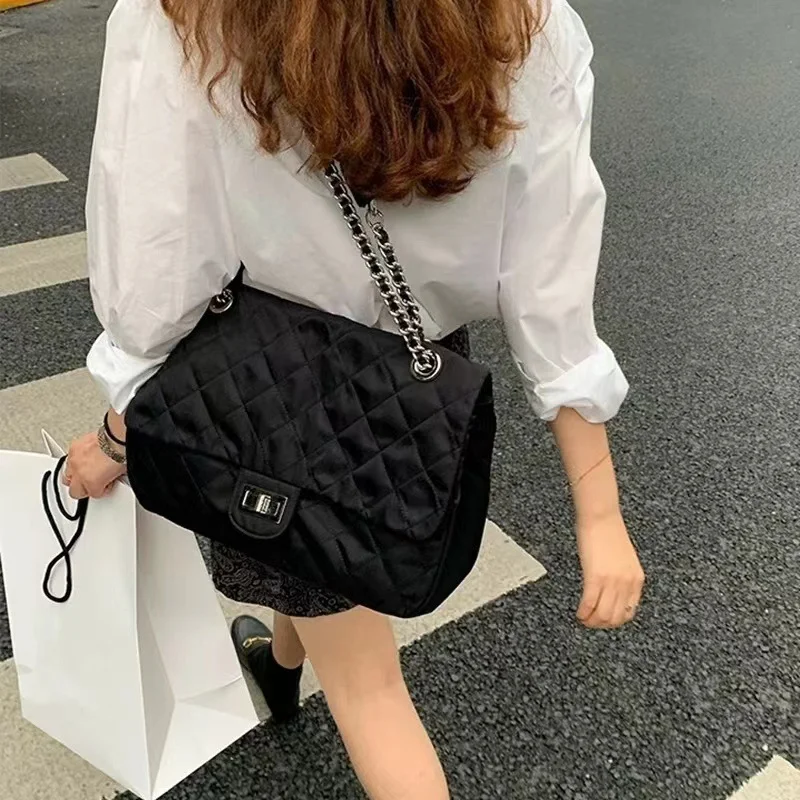 

Fashion nylon Tote Bag Jacquar Simple Style Street Female Women Large Handbag crossbody bag for women luxury designer