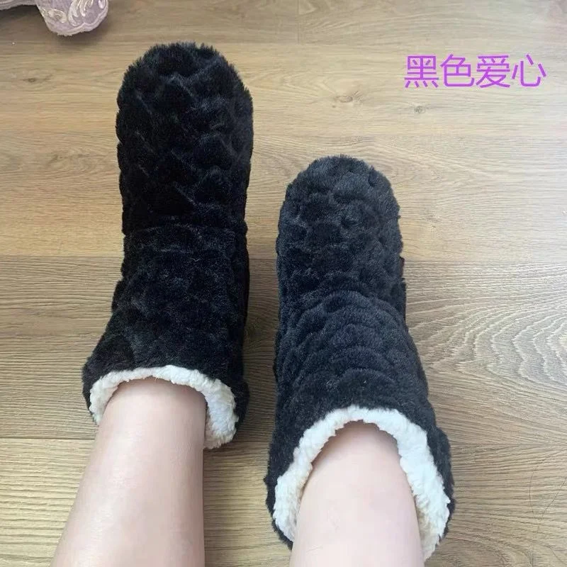 Winter Couple Floor Socks Adult Non-slip Thickened Velvet Indoor Dance Tall Floor Boots Early Education Parent-child Socks Cover