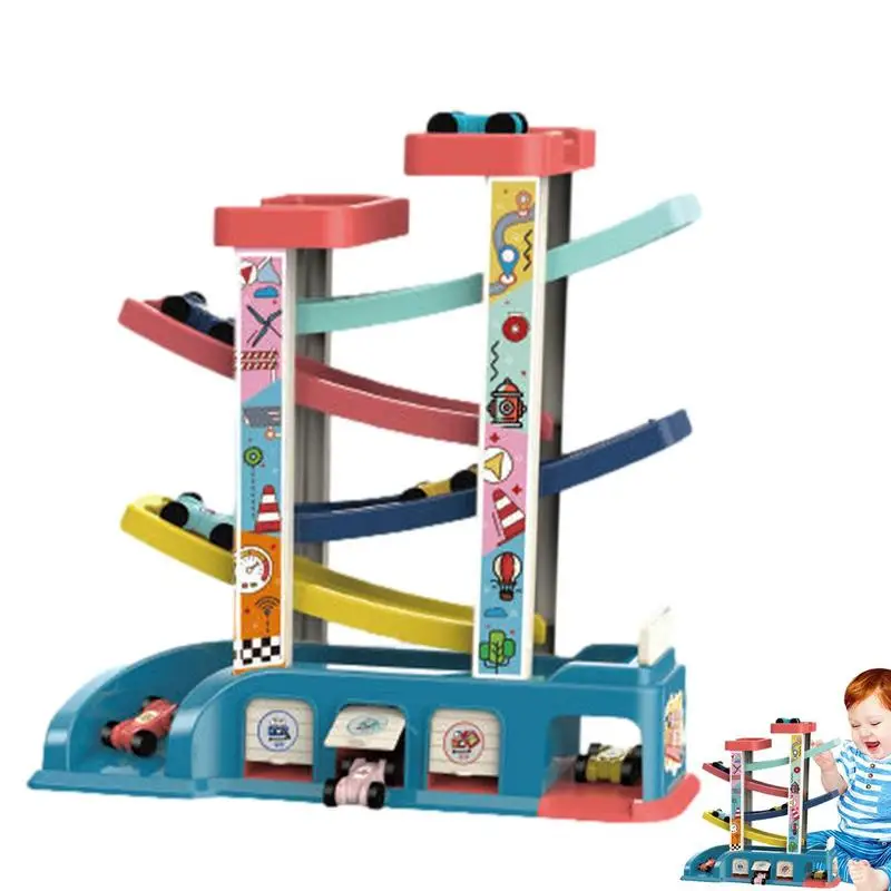 

Car Ramp Toy ZigZag Car Ramp Race Track Car Ramp Toy Vehicle Set Travel Toys For Babies Early Development Toy For Boys And Girls