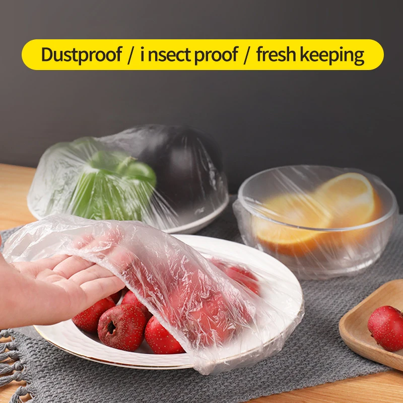 

100 Pcs Reusable Food Storage Covers Bags for Bowls Elastic Plate Silicone Lid Covers for Kitchen Fresh Seal Keeping Saver Bag