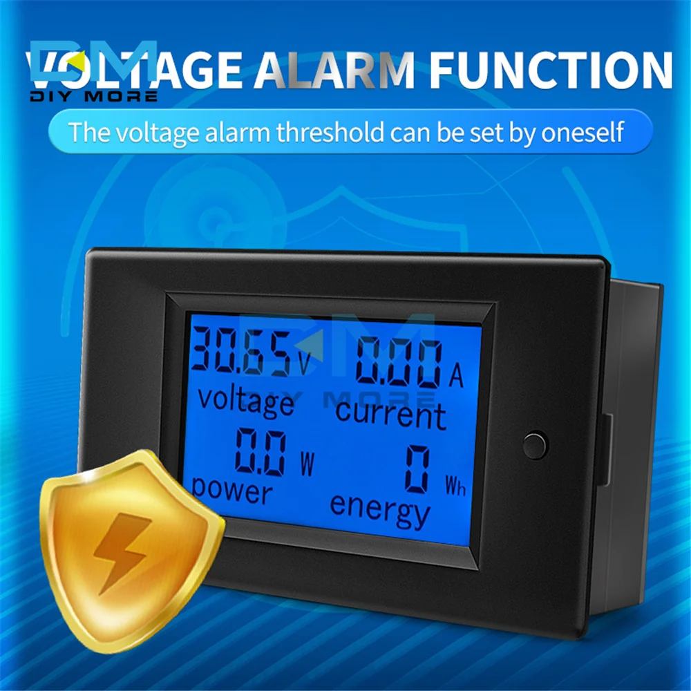 

PZEM 0-100A 4 in 1 DC Electricity Usage Monitor LCD Digital Current Voltmeter Ammeter Power Energy Multimeter Panel Tester Meter