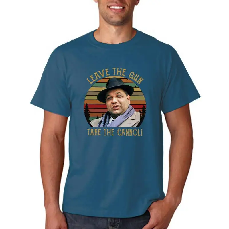 

The Godfather Leave The Gun Take The Cannoli Vintage Retro Men Tshirt S-3Xl Custom Print Tee Shirt