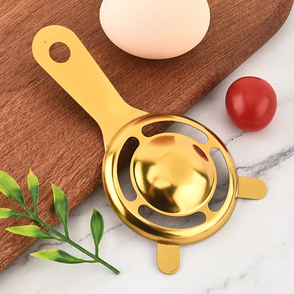 

2 Pcs Egg Yolk Filters White Filtering Tool Separator Strainer Handheld Stainless Steel Practical Divider Kitchen