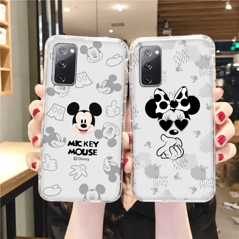 

Disney luxury Mickey Minnie For Samsung A81 A72 A71 A53 A52 A51 A42 A32 A23 A22 A21S A13 A12 A03 A02 Transparent Phone Case