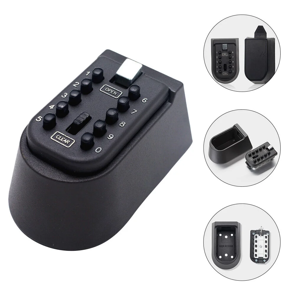 

1 Set Wall Mounted Key Lock Box Portable Key Safe Lock Box Combination Lockbox