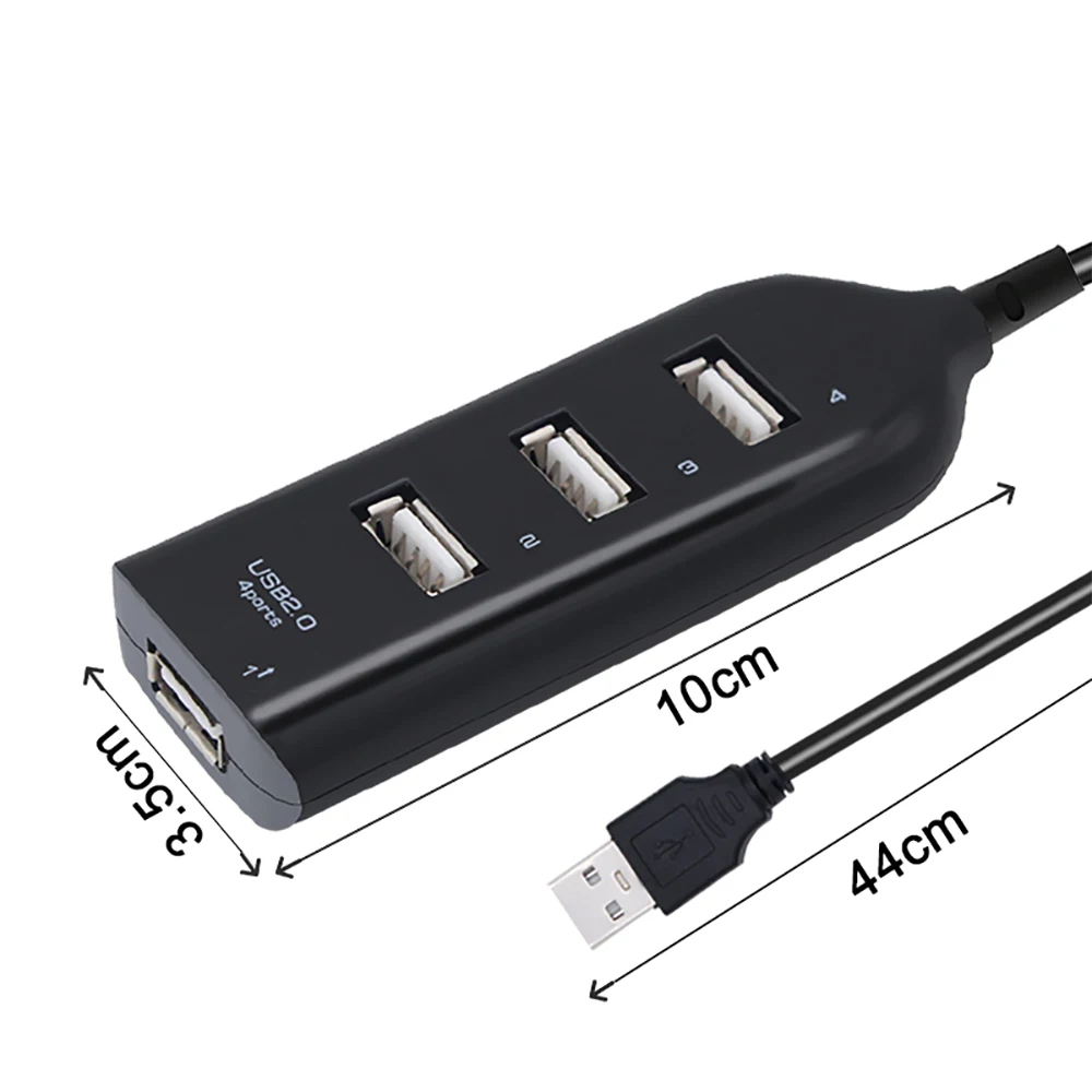 Высокоскоростной Универсальный USB-разветвитель PUJIMAX с 4 USB-портами 2 0 и кабелем -