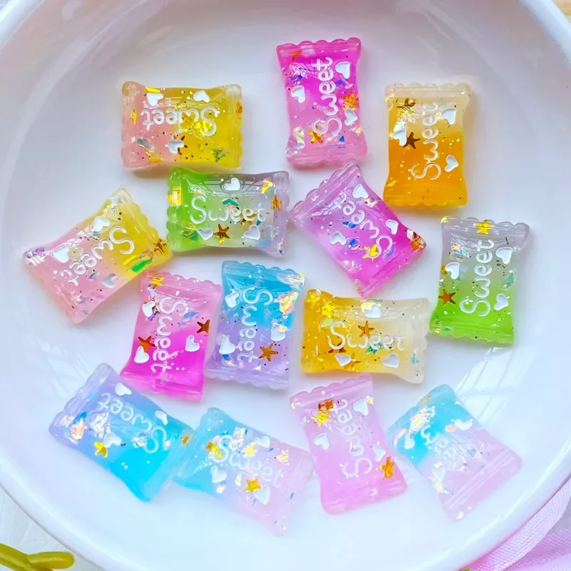 

New Resin Lovely Mixed Shiny Mini Candy Flat Back Cabochon Scrapbook DIY Embellishments Accessories Q41
