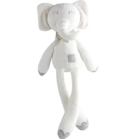 high quality kawaii white plush long feet elephant pushing doll baby sleeping comfortable doll toy cute pillows animal crossing