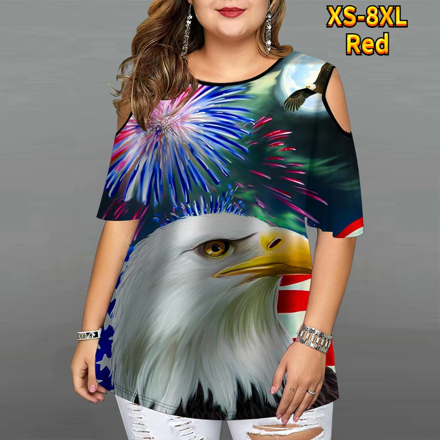 Летняя женская футболка с принтом птиц Модный повседневный пикантный топ