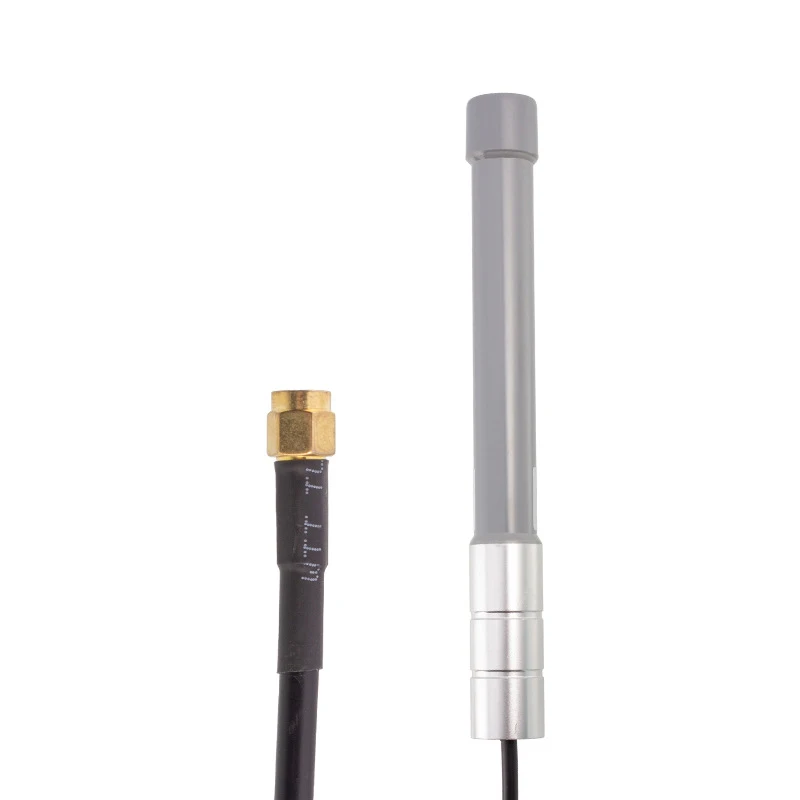 Outdoor 2.4G FRP Antenna 9dBi Bluetooth Signal Booster SMA Male Waterproof Omni Antenna Amplifier for Data Acquisition 0.5 Meter