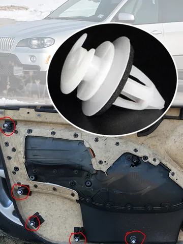 10 шт. для BMW X5 E70 F15 F85 2007 2008 2009 2010 2011 2012 2013 2014 2015 2016 2017 2018 панель дверной карты отделка подкладки зажим