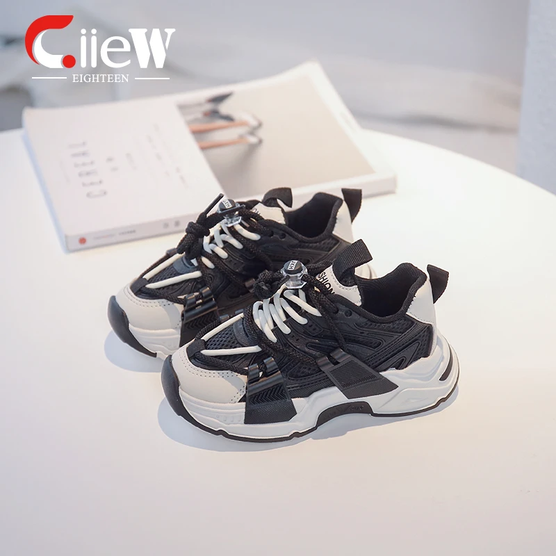 

Size 26-37 Children Sneakers Cool Children Casual Shoes Lace-up Sneaker Boy Child Air Mesh Casual Footwear chaussure enfant