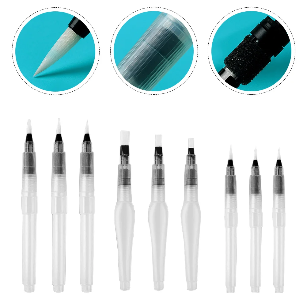 

Watercolor Brush Pen Pens Setbrushes Coloringpainting Flexible Tips Markersrefillable Supplies