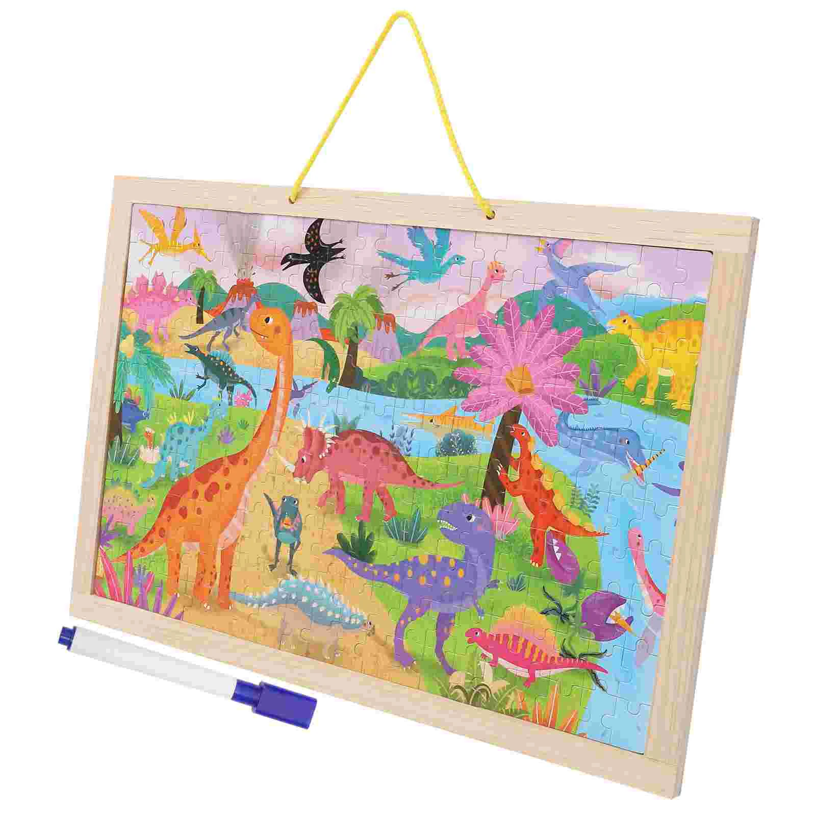 

Kids Plaything Funny Toy Puzzle Learning Wood Toddler Educational Toys Cartoon Puzzles