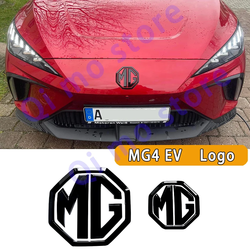 Замена логотипа авто защиты ABS MG4 MG MULAN EV 2021 2022 2023 патч Авто черный значок 3D наклейка приподнятая фотография