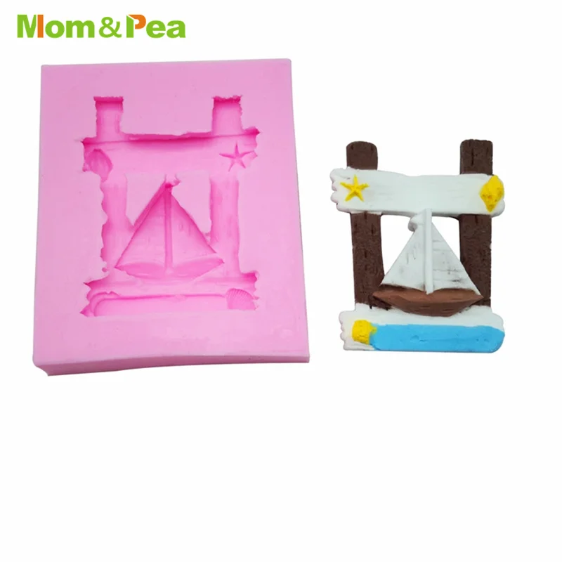 

MPA2097 Ship Shaped Silicone Mold Gum Paste Chocolate Ornamental Fondant Mould Cake Decoration Tools