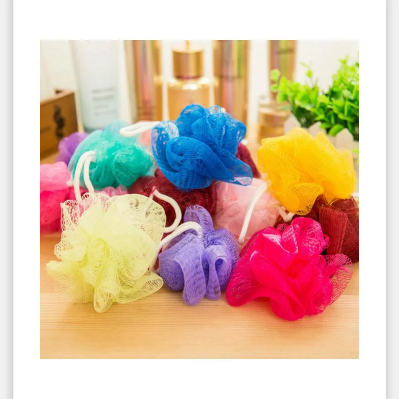 

Multi Colors 8g/15g/20g Bath Shower Bath Brushes Shower Ball Mesh Bath and Shower Sponge Body Cleaning Ball LX7407
