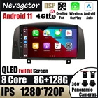 Автомобильный мультимедийный проигрыватель Android 11 GPS для Hyundai SONATA NF 2004 2005 2006 - 2008 BT Wi-Fi головное устройство с поддержкой 4G QLED CARPLAY