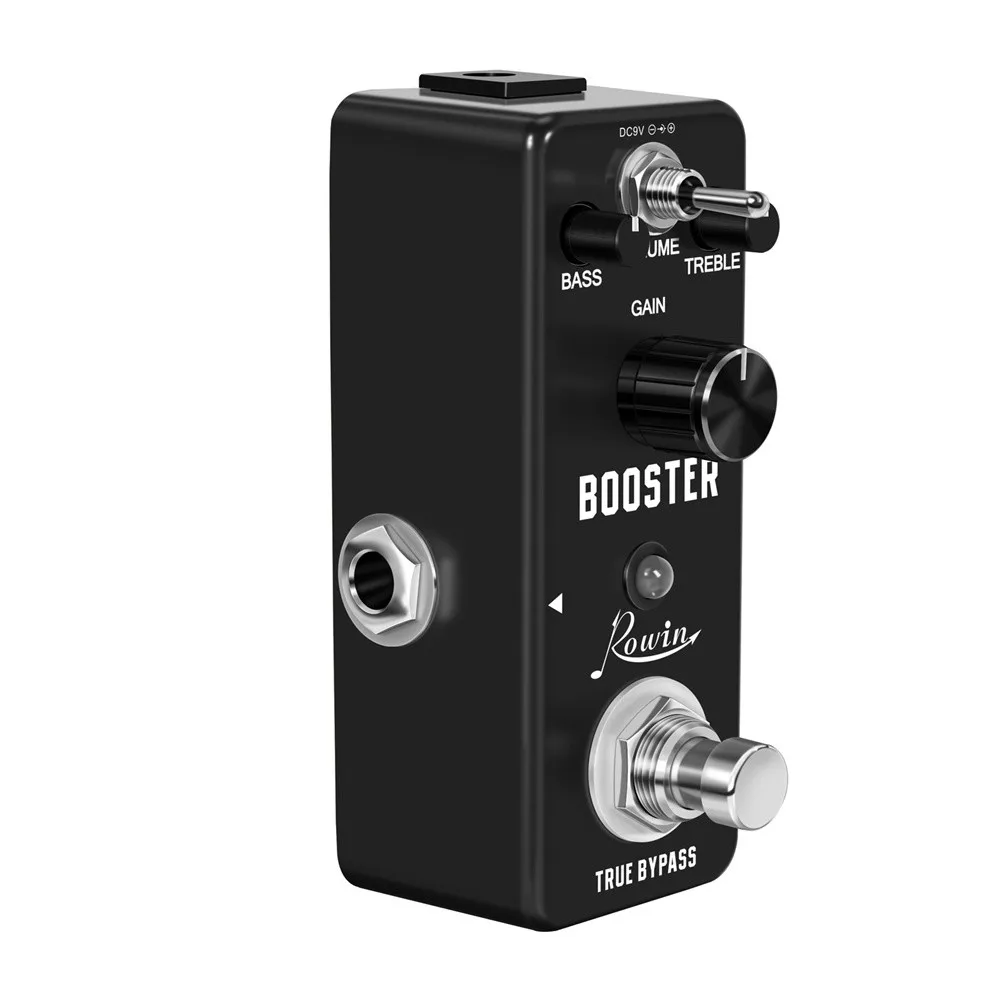 

9 в DC Rowin LEF-318 Clean Boost, мини-усилитель для гитары, эффектор, педаль True Bypass 3DPT Switch, аксессуары для музыкальных инструментов