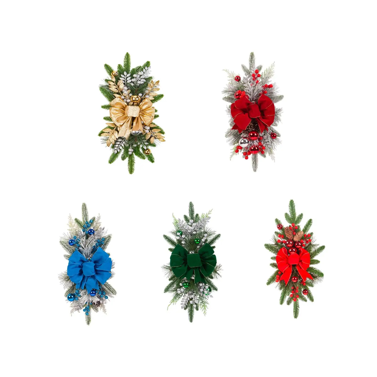 Рождественский венок рождественский для лестничных дверей уличный в помещении