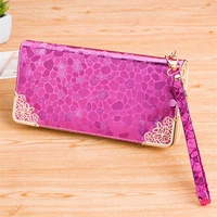 hot women wallet female long leather purse hasp purses with strap phone card holders big capacity ladies wallets clutch carteras