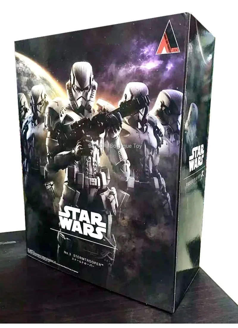 В наличии Marvel Play Arts Kai Star Wars Doll Boba Fettidas Vader Stormtrooper Maul Фигурка Модель игрушки