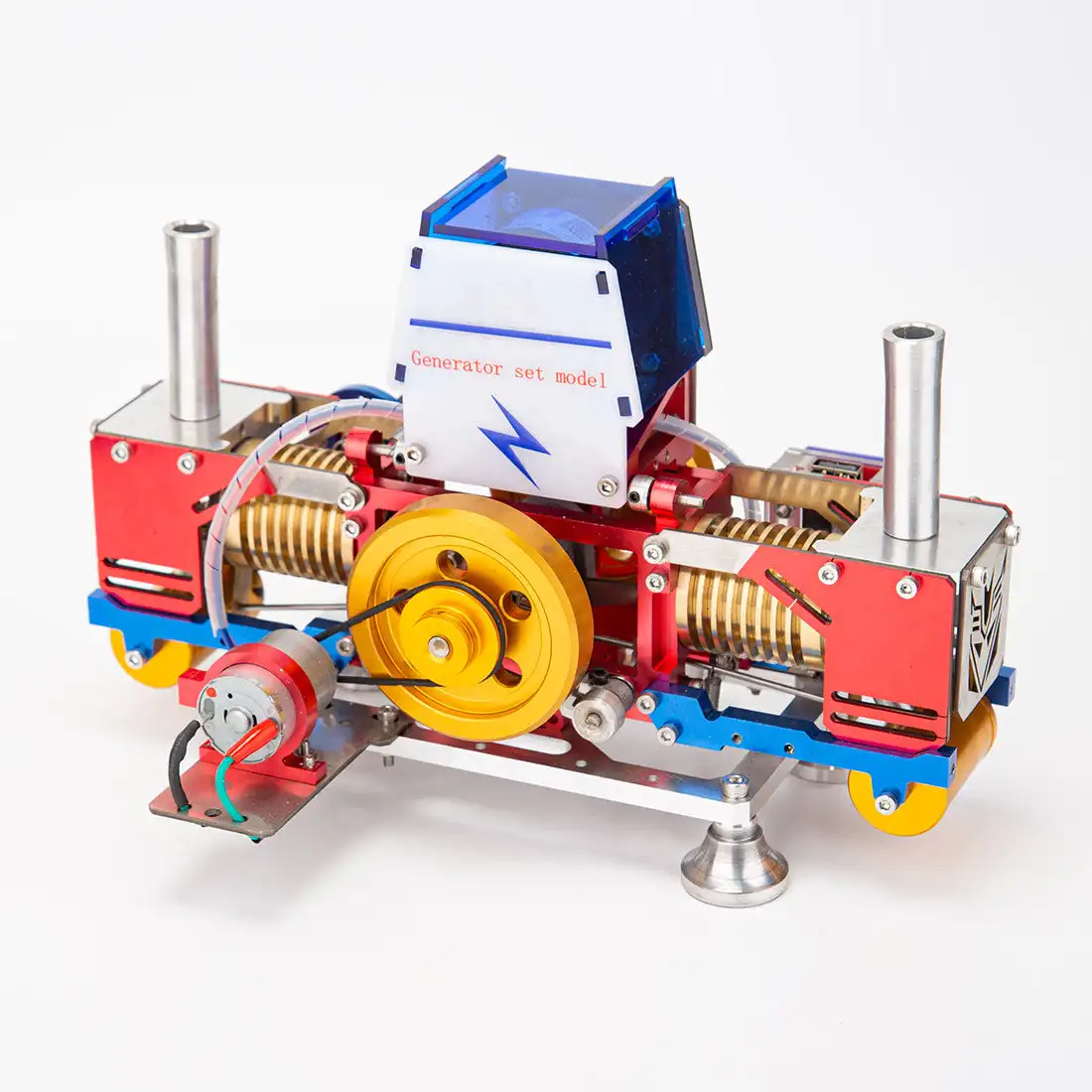 Противостоящий двухцилиндровый пожарный вакуумный двигатель генератор энергии